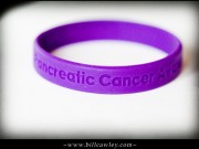 Picture of purple pancreatic cancer bracelet